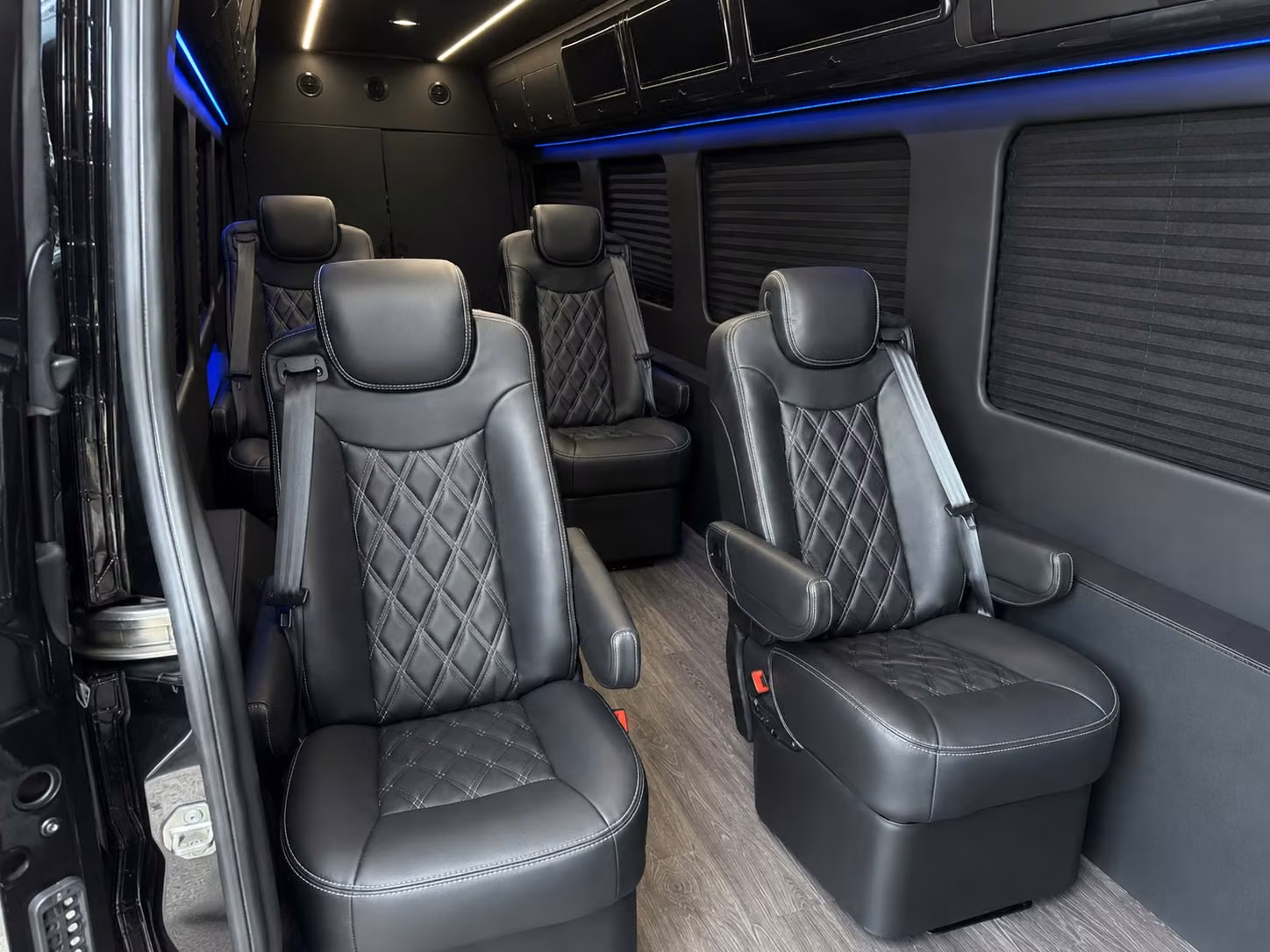 sprinter van with driver inside